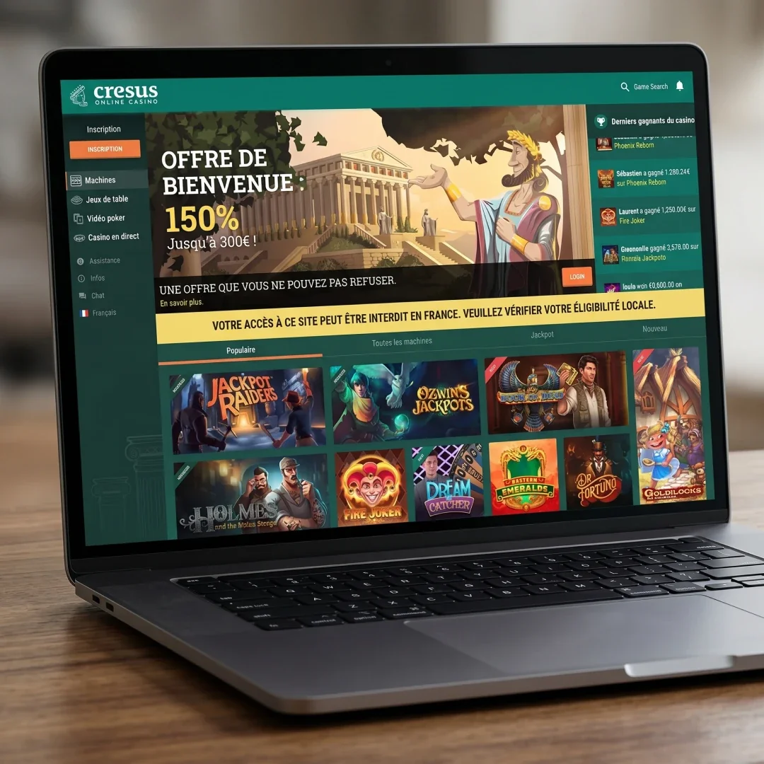 Cresus Casino interdit en France